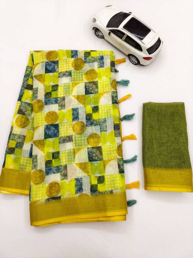 MG 200 Linen Digital Printed Daily Wear Sarees Wholesale Price In Surat